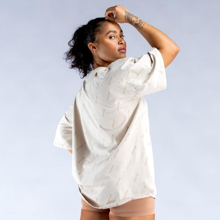 Dfyne toppenherleef kenmerkende oversized t 6B8F140